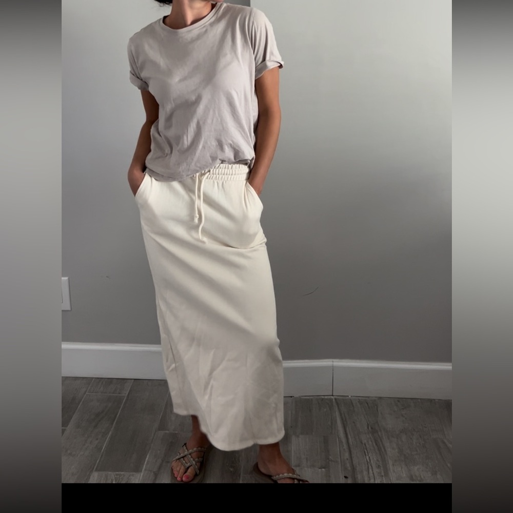 sweatpants style skirt